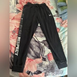 Under Armour Project Rock Blood Sweat Respect Joggers!